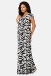 Naiduhall Cotton Full Length Nightdress - Black Print — thumbnail 2
